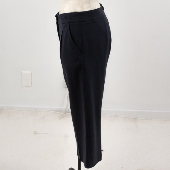 BCBGMaxAzria 4 Wool Capri Cropped Pants Dark Blue - Picture 6 of 10